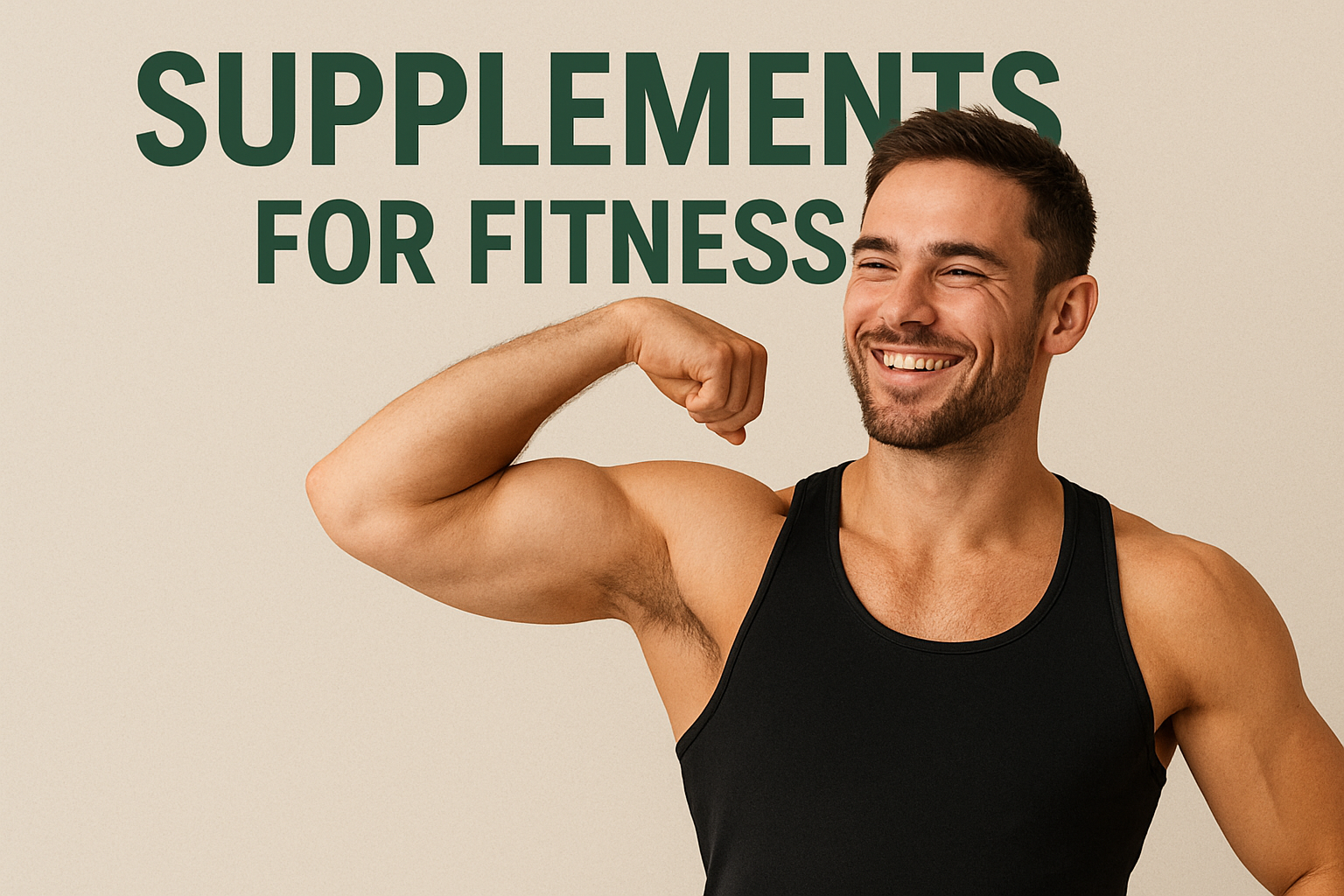 Happy healthy man symbolizing strength and intimate health